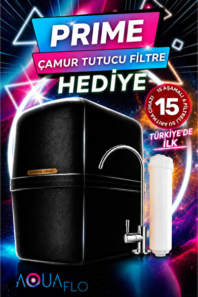AQUAFLO S 15 Aşamalı Vita Prime Multimineralli 80 Gpd Membranlı Çelik Tanklı ...