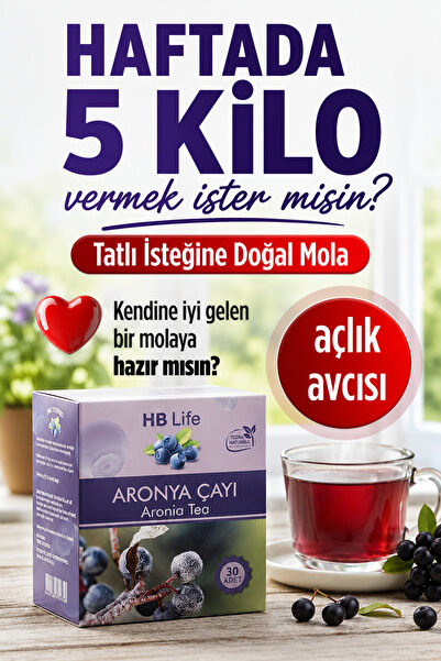 HB LİFE Aronya Çayı Detox Form Çayı Diyette Çay zayıflamak kilo.verme