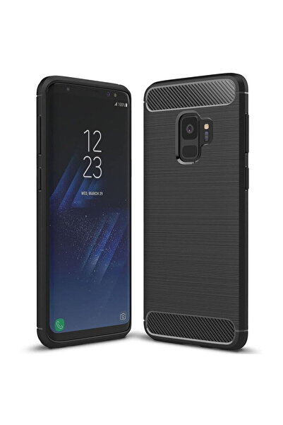 Techsuit Husă pentru Samsung Galaxy S9 - Silicon Carbon - Negru