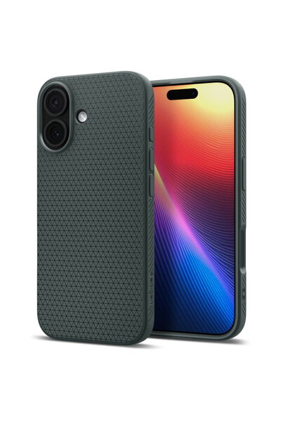 Spigen Husă pentru iPhone 17 - Liquid Air - Abyss Green