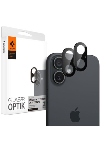 Spigen Folie Camera pentru iPhone 16 / iPhone 16 Plus (set 2) - Glas.tR Optik...