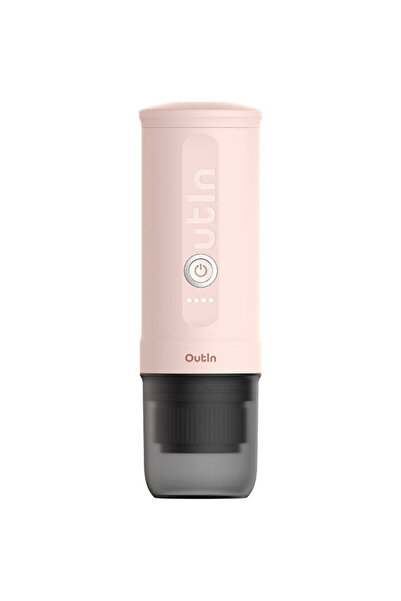 Outin Cafetiera portabila Nano, 7500mAh, 750W, 80ml, Roz