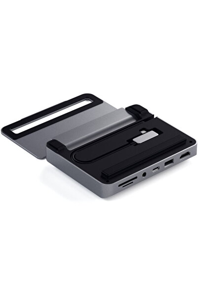 Satechi Suport și hub din aluminiu pentru iPad Pro USB-C PD până la 60W 4K HD...