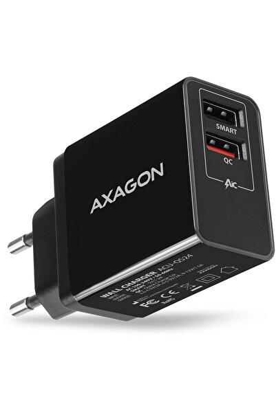 Axagon ACU-QS24 2x USB 2A Черен