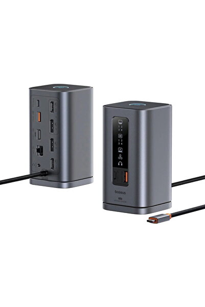 Baseus Spacemate RD1 Series 11-în-1, conectare PC USB-C, 2xHDMI 4K@60Hz, 2xDP...