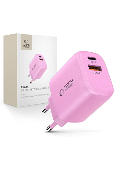 Tech-Protect ГЋncДѓrcДѓtor de reИ›ea NCA30 cu 2 porturi, PD 30W / QC3.0, baby...