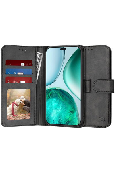 Techsuit Husă pentru Honor X8c - Tip Agendă - Negru