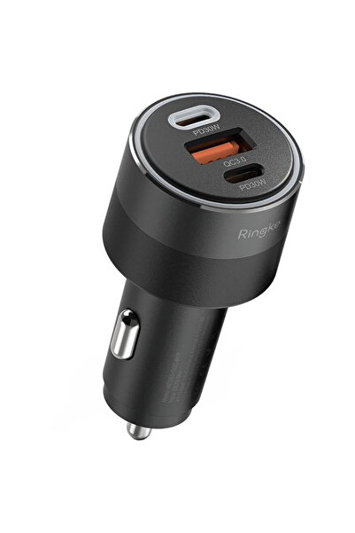 Ringke 2x USB-C + 1x USB-A QC3.0 PD 84W Negru