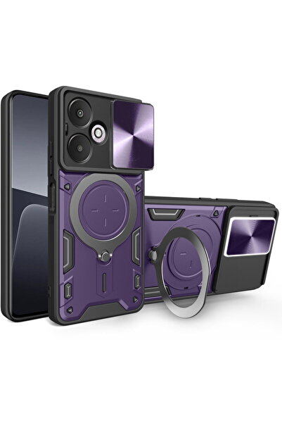 Techsuit Husa pentru Xiaomi Redmi 13C 5G / Poco M6 - CamGuard Pro - Purple