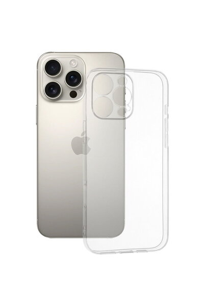 Techsuit Husă pentru iPhone 16 Pro Max - Silicon transparent - Transparentă