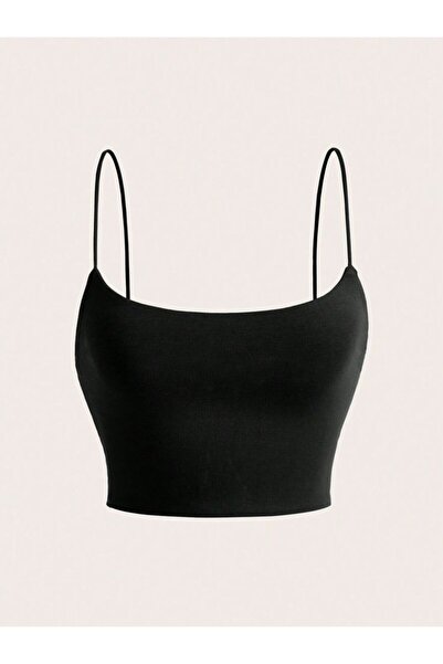 mrm pro Women's Black Rope Strap Crop Athlete Top Stretch Fit Embroidered Cro...