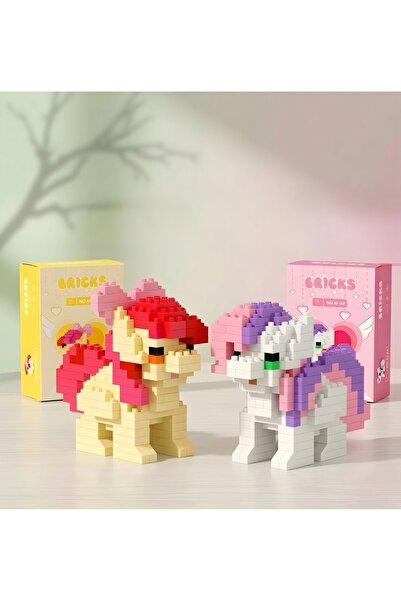 Bricks Pony Building Block Set of 2 – Sweetie Belle & AppleBloom Pony Figure Hobby Collection