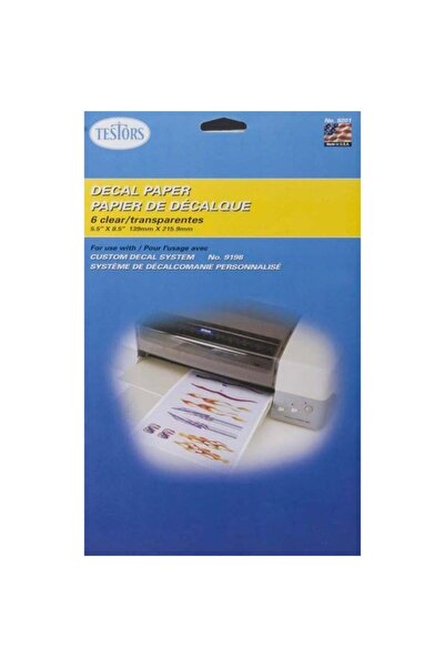 Genel Markalar 9201 Decal Paper Clear 6 Sheets
