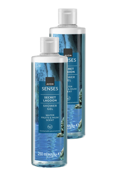AVON Senses Secret Lagoon Su Meyveleri Ve Misk Kokulu Duş Jeli 250 Ml. I?kili...