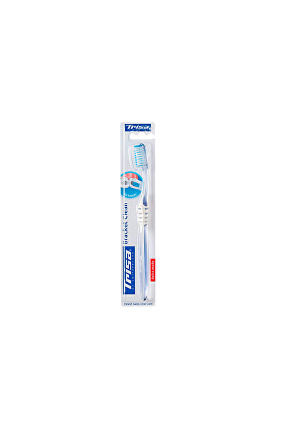 Trisa Periuță de dinți manuală ortodontică transparentă Bracket Clean 651290