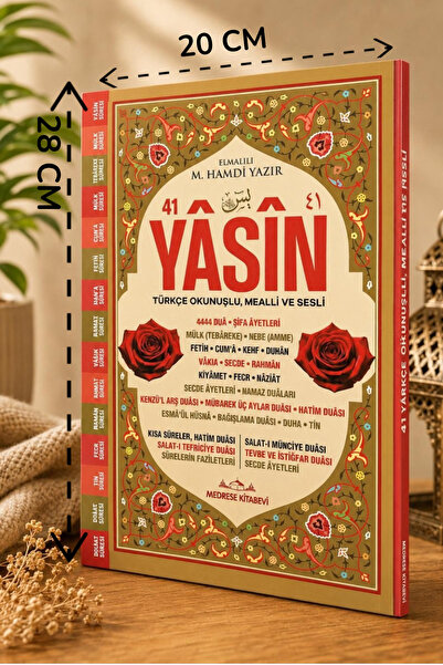 Medrese Kitab Evi Yasin kitabı yasin cüzü 192 sayfa Rahle boy 41 yasin mevlüd...