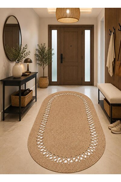 Jute, Straw Patterned Door Front, Mat, Bath Mat, Balcony Mat Straw Carpet, Jute Mat