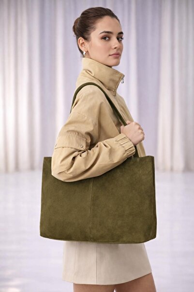 GTG Premium Genuine Original Leather Suede Women's Hand and Shoulder Bag