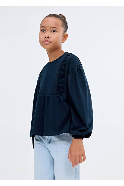 MANGO Kids Тениска с детайл с връзки