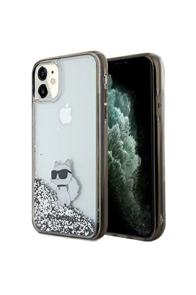 Karl Lagerfeld Liquid Glitter Choupette case for iPhone 11 / Xr - transparent