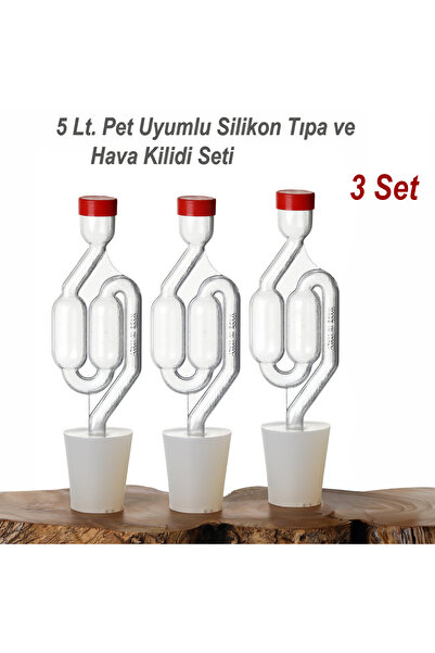 mvinyo Silikon Fermentasyon Tıpası | Damacana, PET ve Cam Şişe Uyumlu | Hava ...