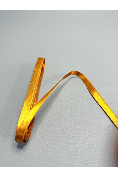 edalle Gold Saten Kurdele 1 Cm 10 Metre, Özel Gün Hediye Süsleme Kurdelesi
