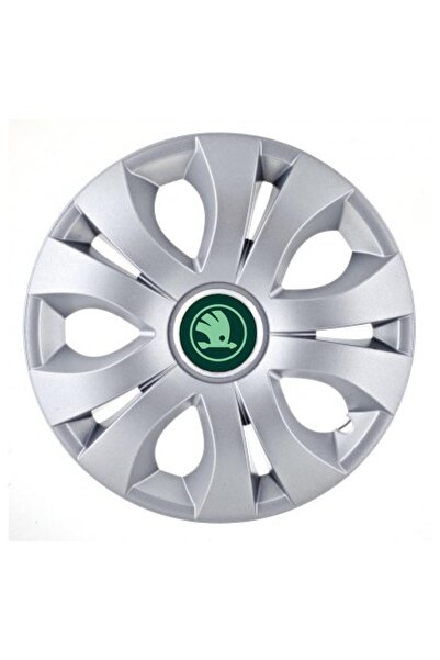Autohelix MSA Set de 4 capace pentru jante de 15 inch, compatibile cu Skoda N...
