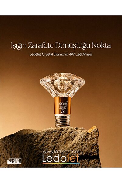 LEDOLET CRYSTAL DIAMOND 4W LED AMPUL