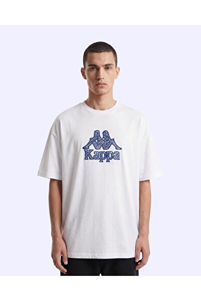 Kappa Linea Erkek Beyaz Oversize Tişört