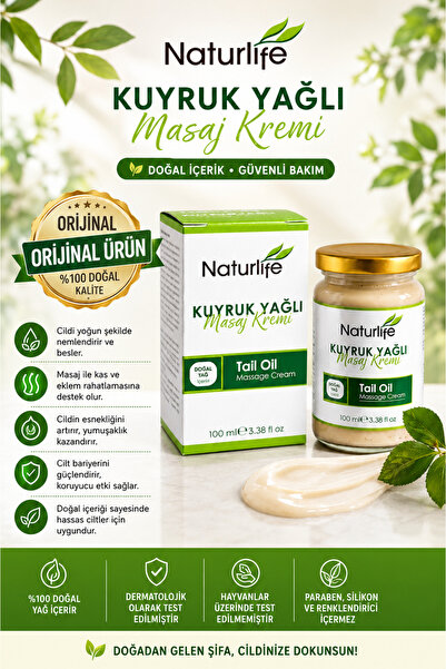 Naturlife Kuyruk Yağlı Çiçek Kokulu Masaj Kremi