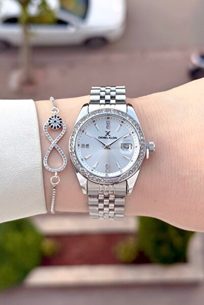 Daniel Klein Silver Renk 32,5 Mm 24 Ay Garantili Kadın Kol Saati