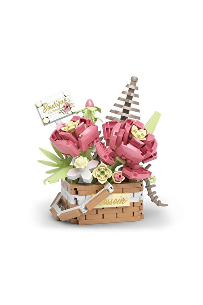 Generic Brand P1088 Panlos Flower Bouquet 395 Pieces Block Toy