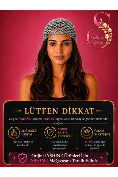 YSHINE El Örgüsü Saç Filesi – Bohem Bandana Tarzı Kadın Aksesuar