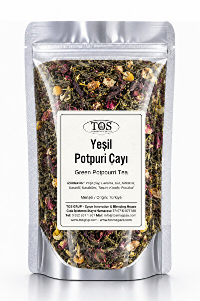 TOS The Organic Spices شاي بوتبوري أخضر - 40 جم، الأول شاي بوتبوري أخضر عالي ...