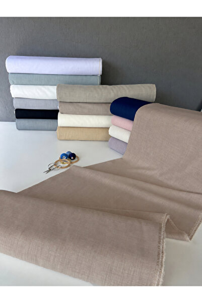 sarra Linen Düz Kumaş, Linen Etamin,punch Ve Pano Kumaş - No.12 Eski Çuval