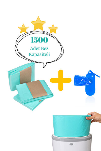 Korbell 16l Çöp Kutuları Ile Uyumlu - 3 Paket 1500 Adet Bebek Bezi Kapasiteli...