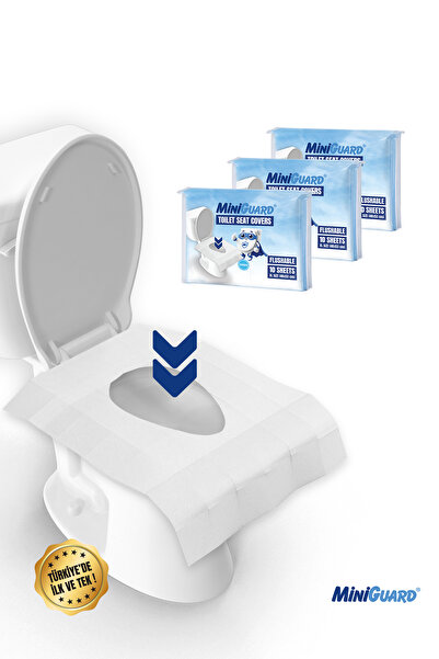 MiniGuard Klozete Atılabilir Klozet Örtüsü – EasyFlush™ Sistemli, Suda Çözünü...