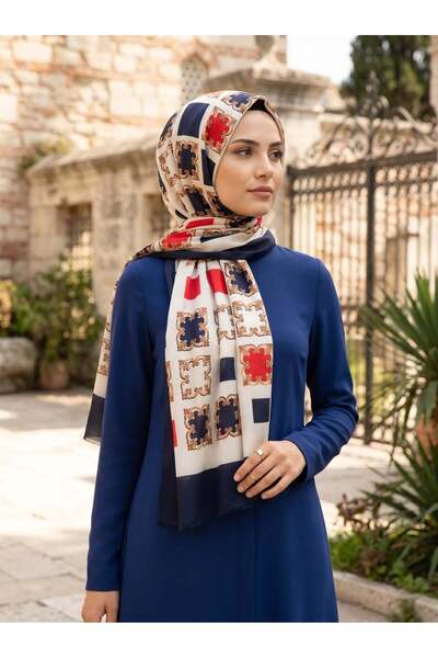 Vissona %100 Saf İpek Şal İnce Saten Vual Dokuma Fresh 90x210 Şal