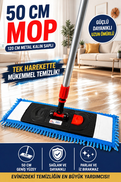 VENON ŞÖNİL SET || 1 Takım ⭐50 Cm Makarna Mop + Palet Aparat + Metal Sap Duva...