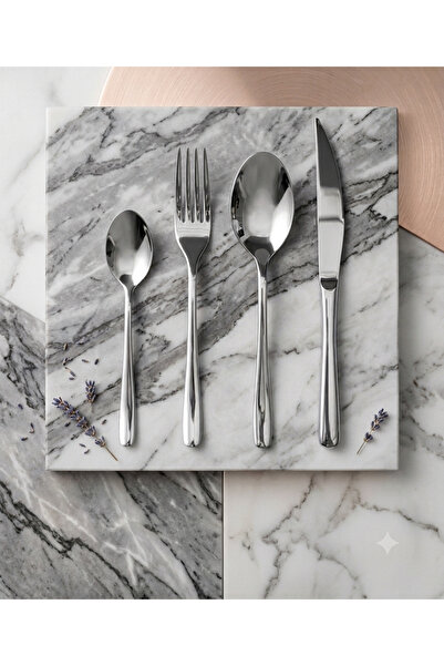 ALTCEVA Set tacamuri Silver, inox, 24 piese