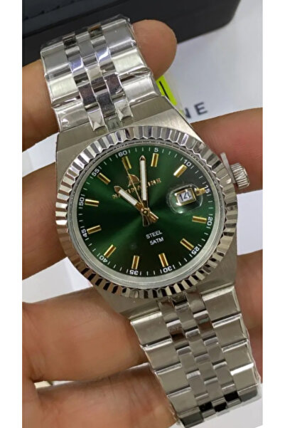 Navimarine Case+Strap Full Steel Calendar 5 Atm Water Resistance Unisex Wrist...