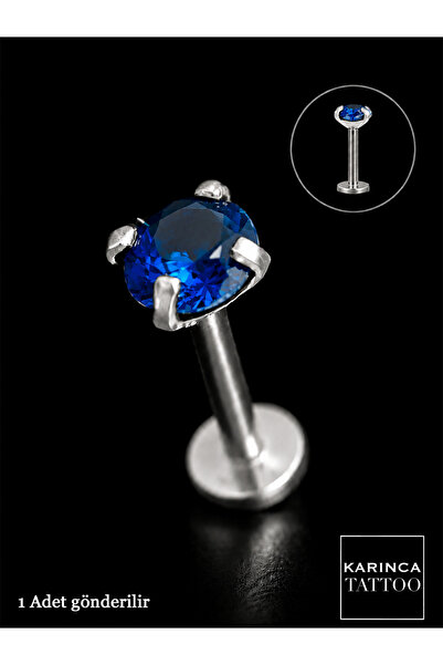 Karınca Piercing Renkli Taşlı Piercing Kıkırdak Forward Helix Conch Flat Kula...