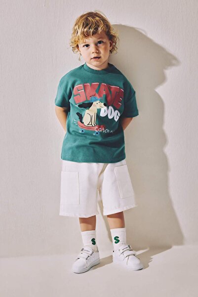 DeFacto 2'Li Suit Shorts T-Shirt Baby Boy H4791A526Hs