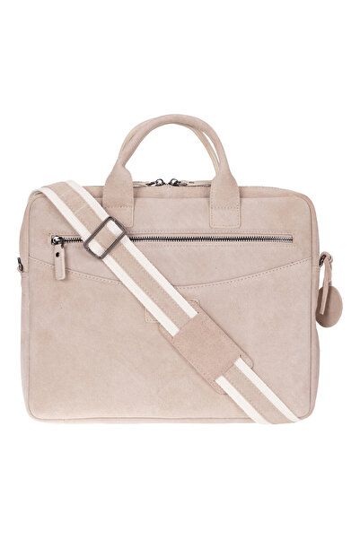 BloominBag Sand Still Hakiki Süet Deri 13-14 inç MacBook/Laptop Çantası