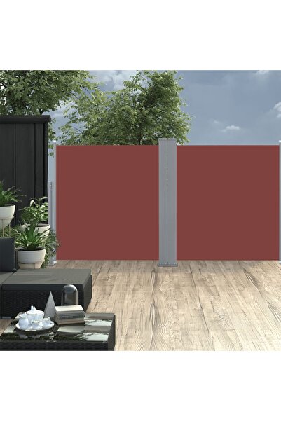Concept Copertină laterală retractabilă, maro, 120 x 600 cm