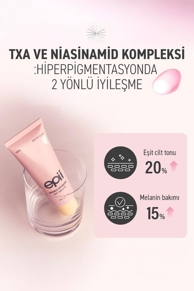 epii Double Up Cream 50 ml | NAD+ · NMN & TXA - Çift Etkili Aydınlatıcı & Sıkılaştırıcı Krem