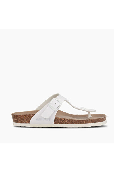 Genuins Women's / Girls' Slippers Rosas G104386 Vegan White
