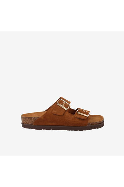 Genuins شباشب نسائية/بناتية G106052 HAWAII Velour Camel