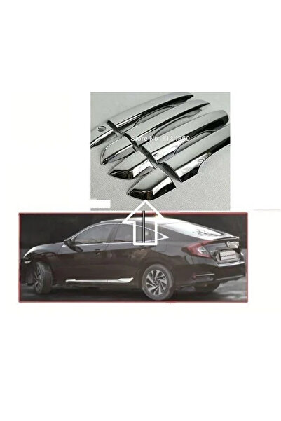 Honda Civic Uyumlu 2017 Fc5 Kapı Kolu Kromu 4 Parça Aynı Gün Kargolama