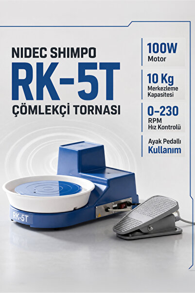 Shimpo Nidec Çömlekçi Tornası Rk 5t (PEDALLI)